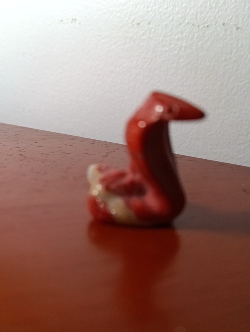 Red Jasper Soapstone Crystal Snake
